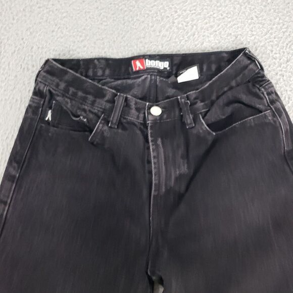 VINTAGE Bongo Jeans Womens 7 Black Cropped Denim Juniors Y2K Cropped Capris - Picture 5 of 10